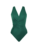 Twisted Sisters Esmeralda Underwire Shaping Swimsuit Malachite TKD Lingerie Miraclesuit CF1