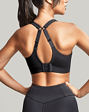 Ultra Perform Non Padded Wired Sports Bra Black TKD Lingerie Panache Fashion B1