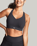 Ultra Perform Non Padded Wired Sports Bra Black TKD Lingerie Panache Fashion F1