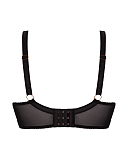 Unchained Balcony Plunge Bra Black TKD Lingerie Scantilly Luxury CB1