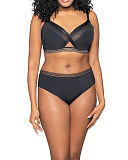 Unwind Bralette Bra And Short Black TKD Lingerie Curvy Kate Fashion F1