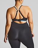 Upbeat Non Padded Wired Sports Bra Black Chalk TKD Lingerie Sculptresse Fashion B2