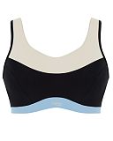 Upbeat Non Padded Wired Sports Bra Black Chalk TKD Lingerie Sculptresse Fashion CF1