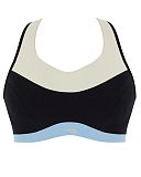 Upbeat Non Padded Wired Sports Bra Black Chalk TKD Lingerie Sculptresse Fashion CF2