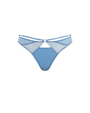 Valentina Luxe Brazilian Brief Denim Blue TKD Lingerie Cleo Fashion CF1