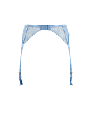 Valentina Luxe Suspender Denim Blue TKD Lingerie Cleo Fashion CB1
