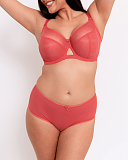 Victory 4Part Balcony Bra And Short Papaya TKD Lingerie Curvy Kate Fashion F2