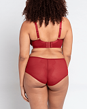 Victory Balcony Bra And Short Claret TKD Lingerie Curvy Kate Fashion B1