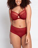 Victory Balcony Bra And Short Claret TKD Lingerie Curvy Kate Fashion F1