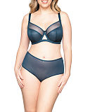 Victory Balcony Bra And Short Petrol TKD Lingerie Curvy Kate Fashion F1