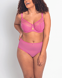 Victory Balcony Bra And Short Pink TKD Lingerie Curvy Kate Fashion F2
