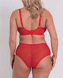 Victory Balcony Bra And Short Poppy Red TKD Lingerie Curvy Kate Fashion B1