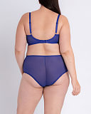 Victory Balcony Bra And Short Ultraviolet TKD Lingerie Curvy Kate Fashion B2
