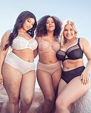 Victory Balcony Bra And Short White Latte Black TKD Lingerie Curvy Kate Core L3