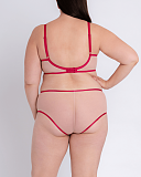 Victory Balcony Bra And Short Wild Hot Pink Blush TKD Lingerie Curvy Kate Fashion B1