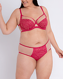 Victory Balcony Bra And Short Wild Hot Pink Blush TKD Lingerie Curvy Kate Fashion F1