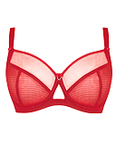 Victory Balcony Bra Poppy Red TKD Lingerie Curvy Kate Fashion CF1