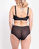 Victory Balcony Bra and Brief Black Curvy Kate TKD Lingerie B1