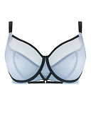 Victory X Balcony Bra Black Silver TKD Lingerie Curvy Kate Luxury CF1
