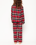 Windsor Check Long Sleeve Pyjama Set Red Mix TKD Lingerie Girls Minijammies Fashion B1