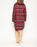 Windsor Check Nightshirt Red Mix TKD Lingerie Cyberjammies Fashion B1