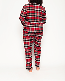 Windsor Check Pyjama Set Red Mix TKD Lingerie Cyberjammies Fashion B1