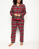 Windsor Check Pyjama Set Red Mix TKD Lingerie Cyberjammies Fashion F1