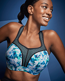 Wired Sports Bra Digital Bloom TKD Lingerie Panache Fashion L1