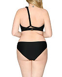 Wrapsody Bandeau Bikini And Brief Black TKD Lingerie Curvy Kate Fashion b