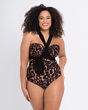 Wrapsody Swimsuit Leopard Print TKD Lingerie Curvy Kate Swim Fashion F2