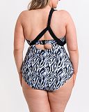 Wrapsody Swimsuit Zebra Print TKD Lingerie Curvy Kate Swim Fashion B3