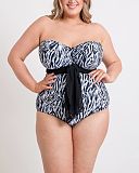 Wrapsody Swimsuit Zebra Print TKD Lingerie Curvy Kate Swim Fashion F1