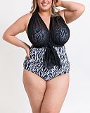 Wrapsody Swimsuit Zebra Print TKD Lingerie Curvy Kate Swim Fashion F2