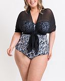 Wrapsody Swimsuit Zebra Print TKD Lingerie Curvy Kate Swim Fashion F3