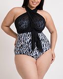 Wrapsody Swimsuit Zebra Print TKD Lingerie Curvy Kate Swim Fashion F5
