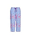 Zoey Flamingo Print Croped Pyjama Bottoms Blue Mix TKD Lingerie Cyberjammies Fashion CF1