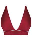 poolside Non Wired Triangle Bikini Top Pink Red TKD Lingerie Curvy Kate Fashion CF1
