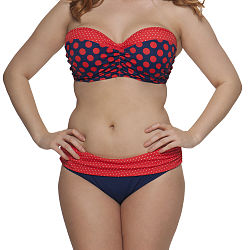Plain Sailing Mini Fold Over Brief Ink/Flame Spot