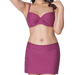 Jetty Padded Balcony Bikini Top Berry