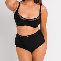 First Class Balcony Bikini Top Black