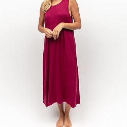 Aliyah Jersey Long Nightdress Magenta