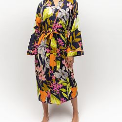 Avery Floral Print Long Dressing Gown