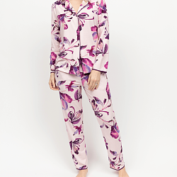 Colette Floral Print Jersey Pyjama Set Pink