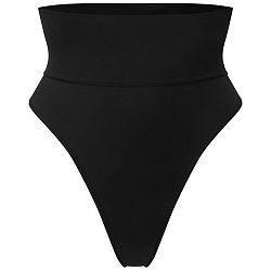Contour High Waist Thong Black
