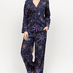 Edie Fireworks Print Pyjama Set Navy