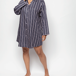 Estelle Printed Stripe Nightshirt