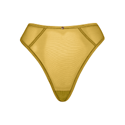 Exposed High Waist Thong Ochre