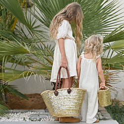 Full Sequin Gold Tote