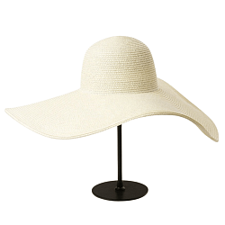 Grace Oversized Straw Sun Hat, Beige