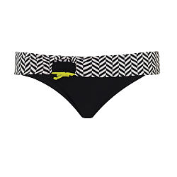 Hypnotic Fold Over Brief Monochrome/Olive